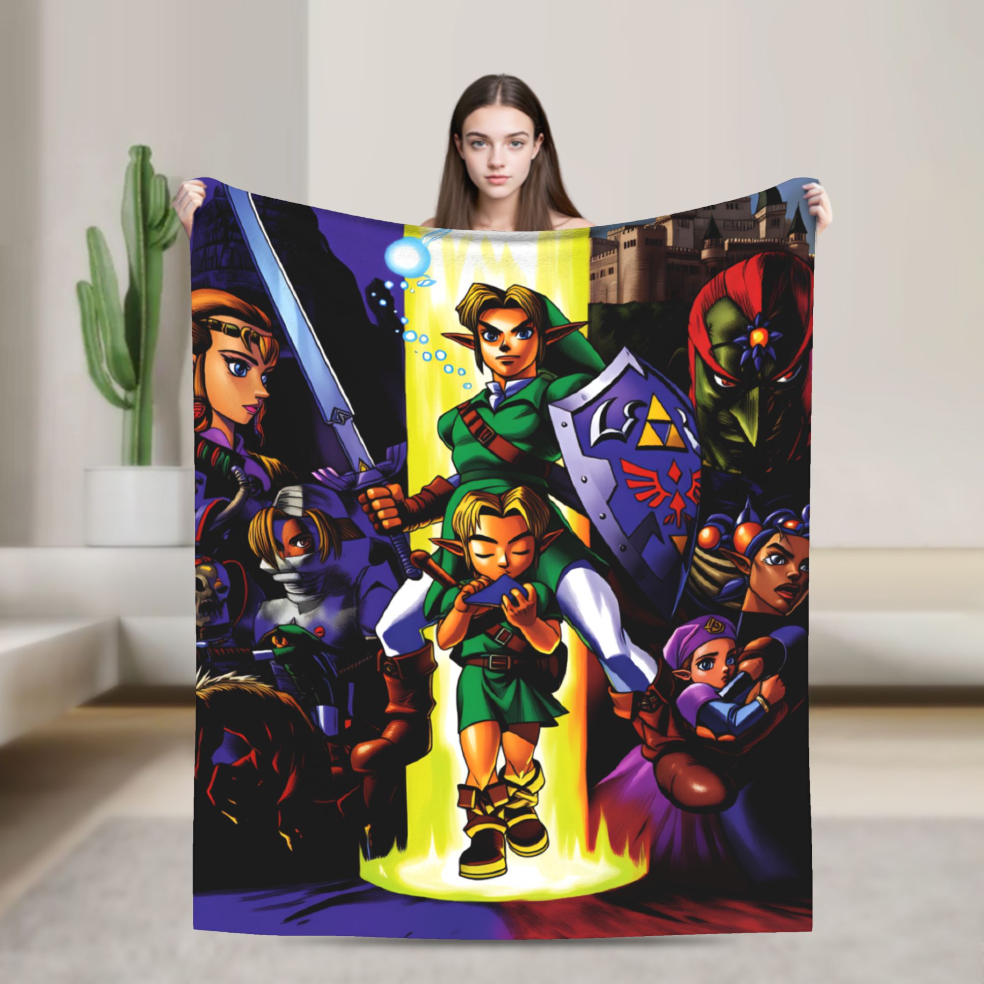 Home Decor Fallout 4 - Link Cartoon Z-Zeldas Coperta morbida e