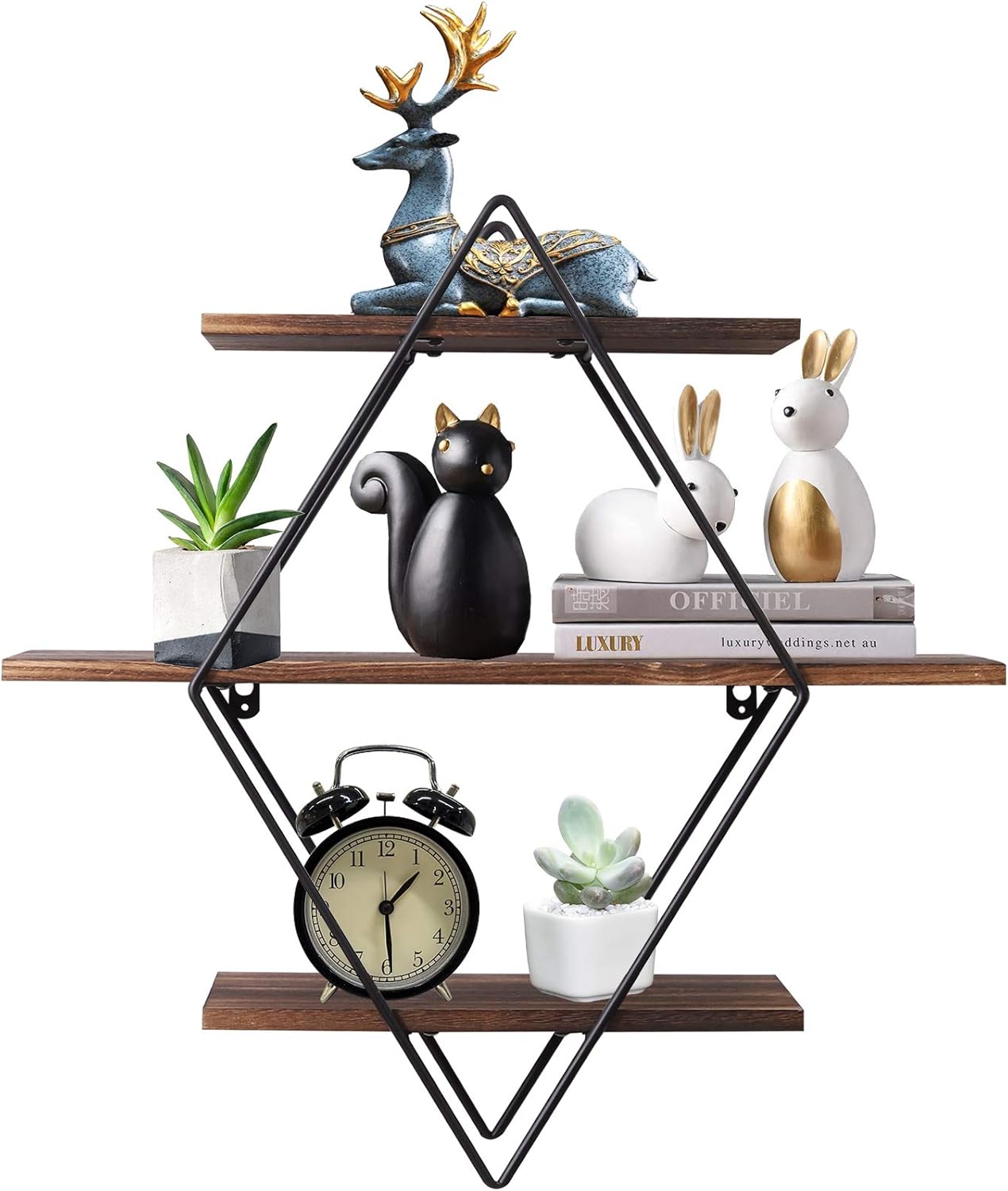 Home Decor Ikea - Scaffali galleggianti rustici montati a parete