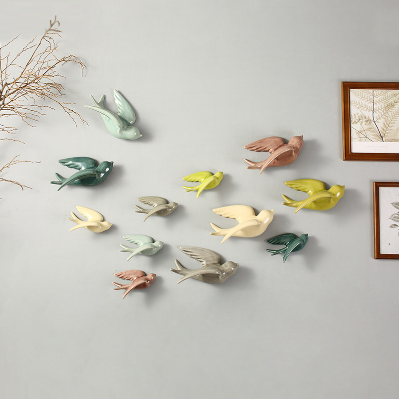 Home Decor Ikea - 1pc Nordic Ceramica Uccello 3D Decorazioni