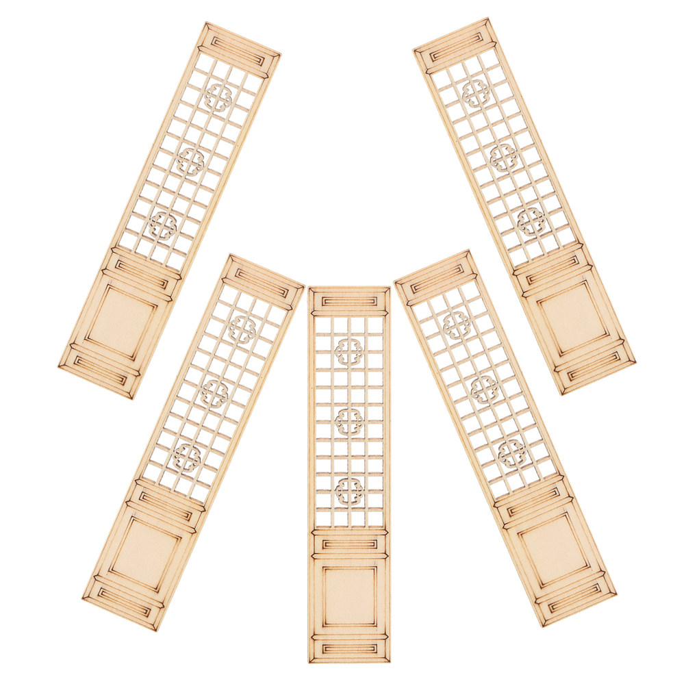 Room Divider Screen - 5 pezzi di paraventi in legno