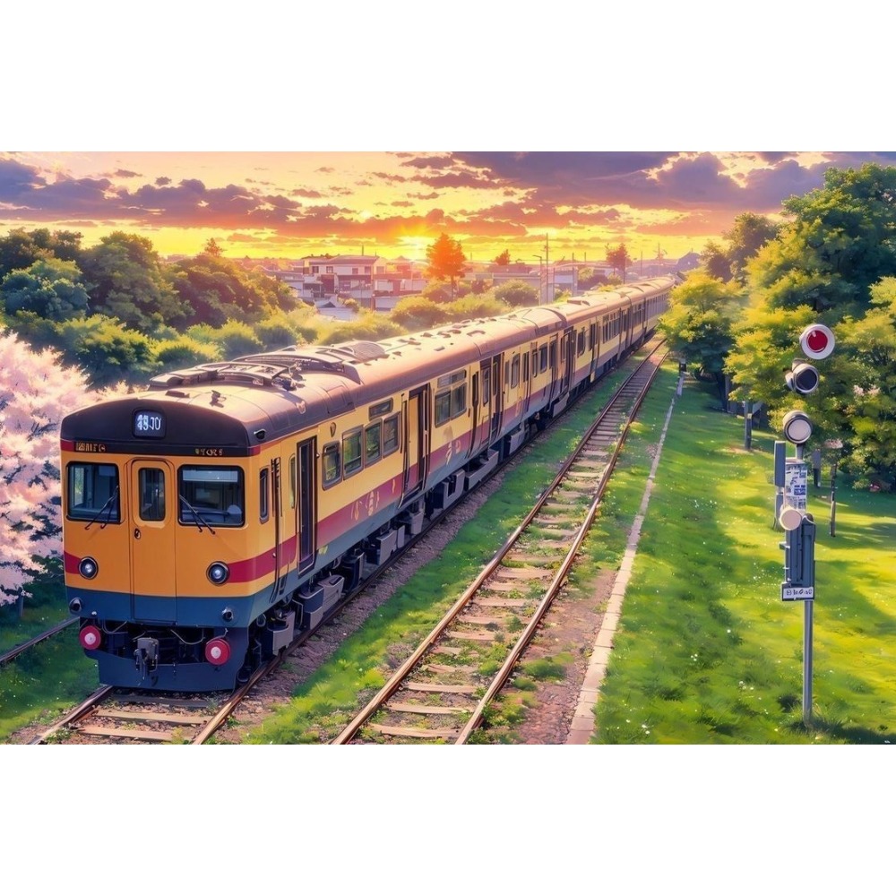 Home Decor Under 1000 - Puzzle da 500/1000/1200/2000 pezzi, il treno