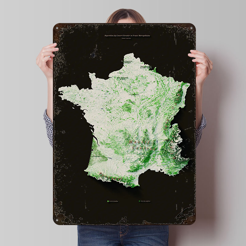 Home Decor Ai Free - Massifs Forestiers Fran? ?ais Poster Personalizzato