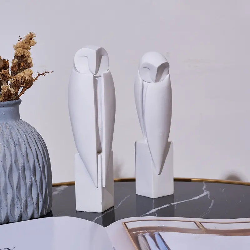 Home Decor On Sale - Statua minimalista di guufo scultura figurine