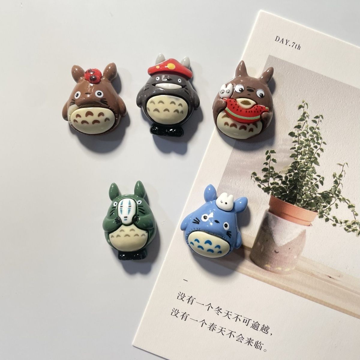 Home Decor Statue - Magnete per Frigorifero in Resina Totoro,