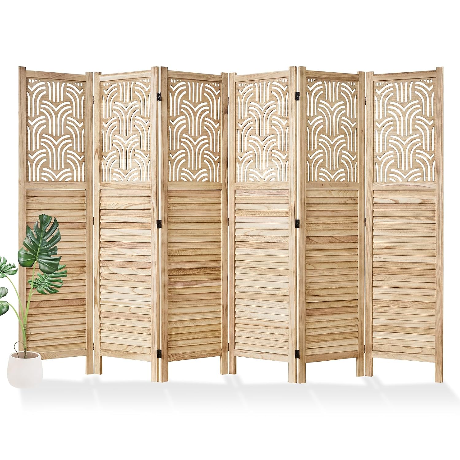 Room Divider Screen - Divisorio Pieghevole 66,9 Pollici, 6 Pannelli