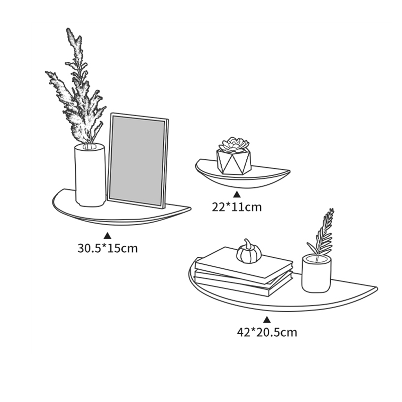 Mensola a muro semicerchio in  - Home Decor Ikea recensione e prezzo