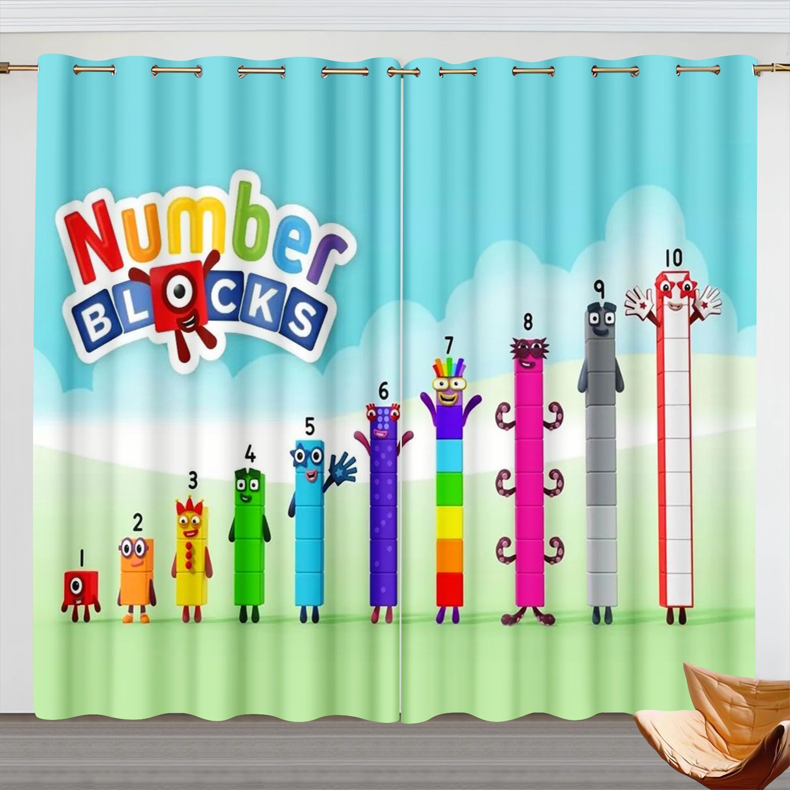 Tende con Personaggi Numberblo - Home Decor Curtain recensione e prezzo