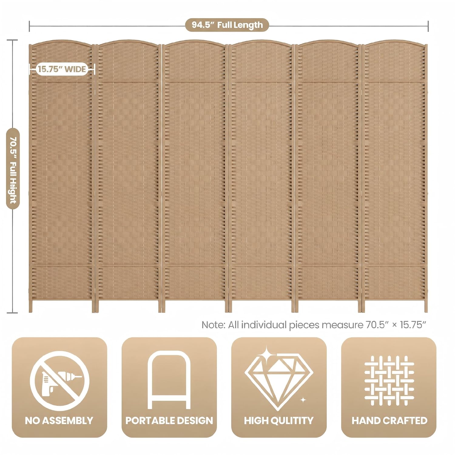 Divisorio Pieghevole a 6 Panne - Room Divider Screen recensione e prezzo