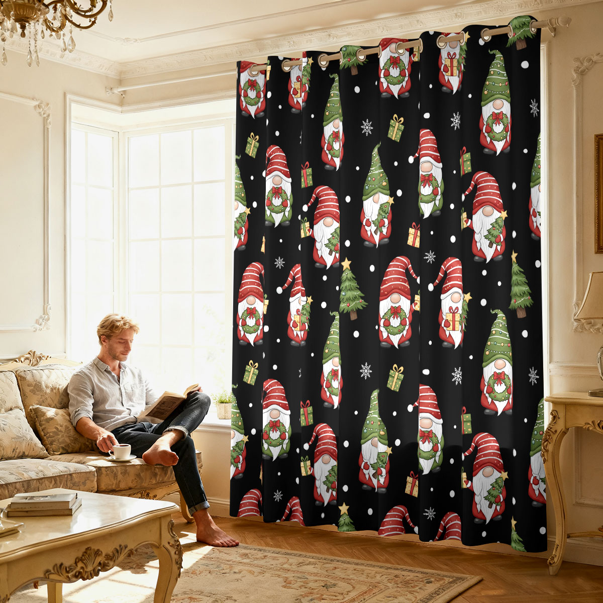 Tenda a un solo giro con stamp - Home Decor Curtain recensione e prezzo